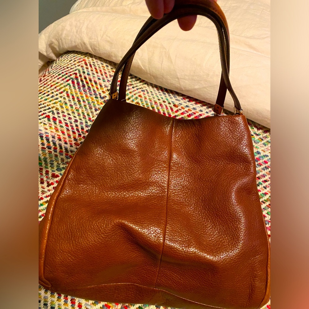 Coach Tan Leather Shoulder Bag vintage - Picture 2 of 9